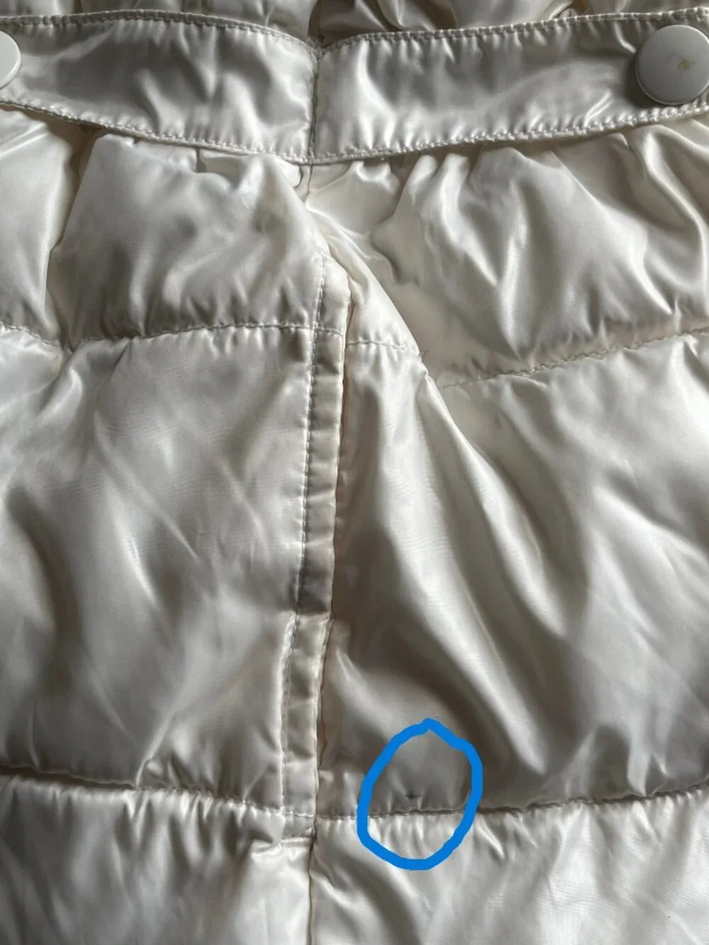 Gymboree white puffer